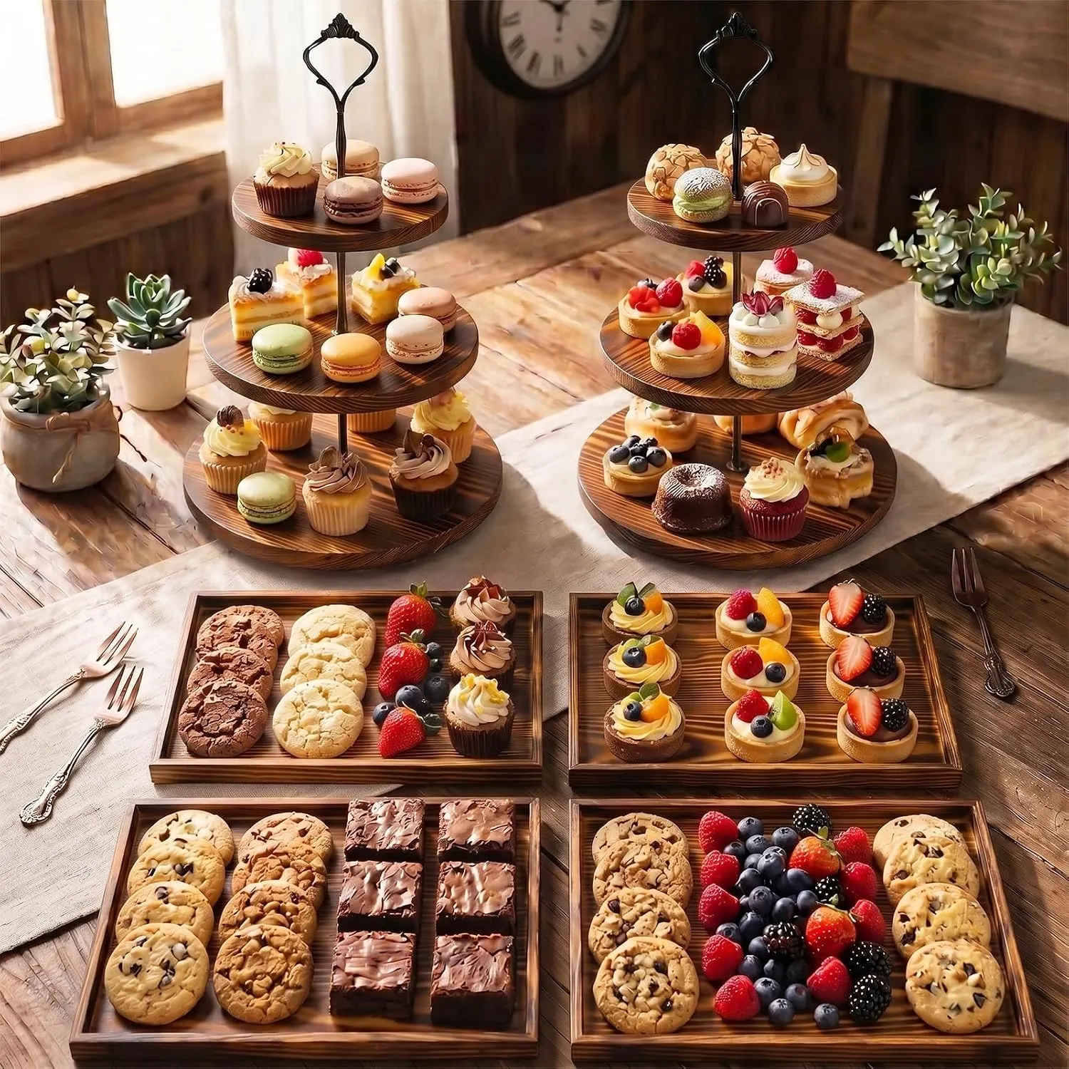 Wooden Dessert Stand 29