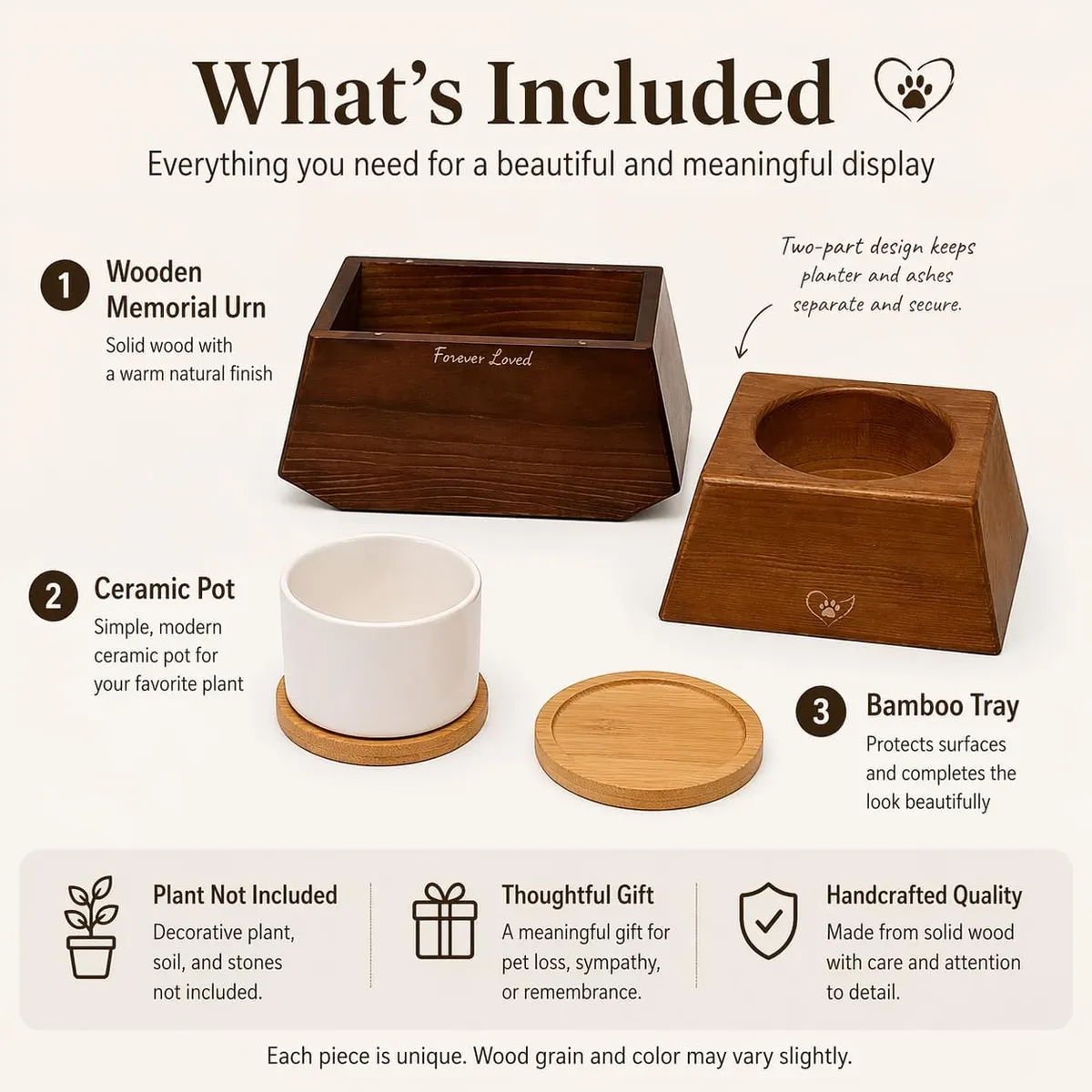 Wooden Pet Urn 01