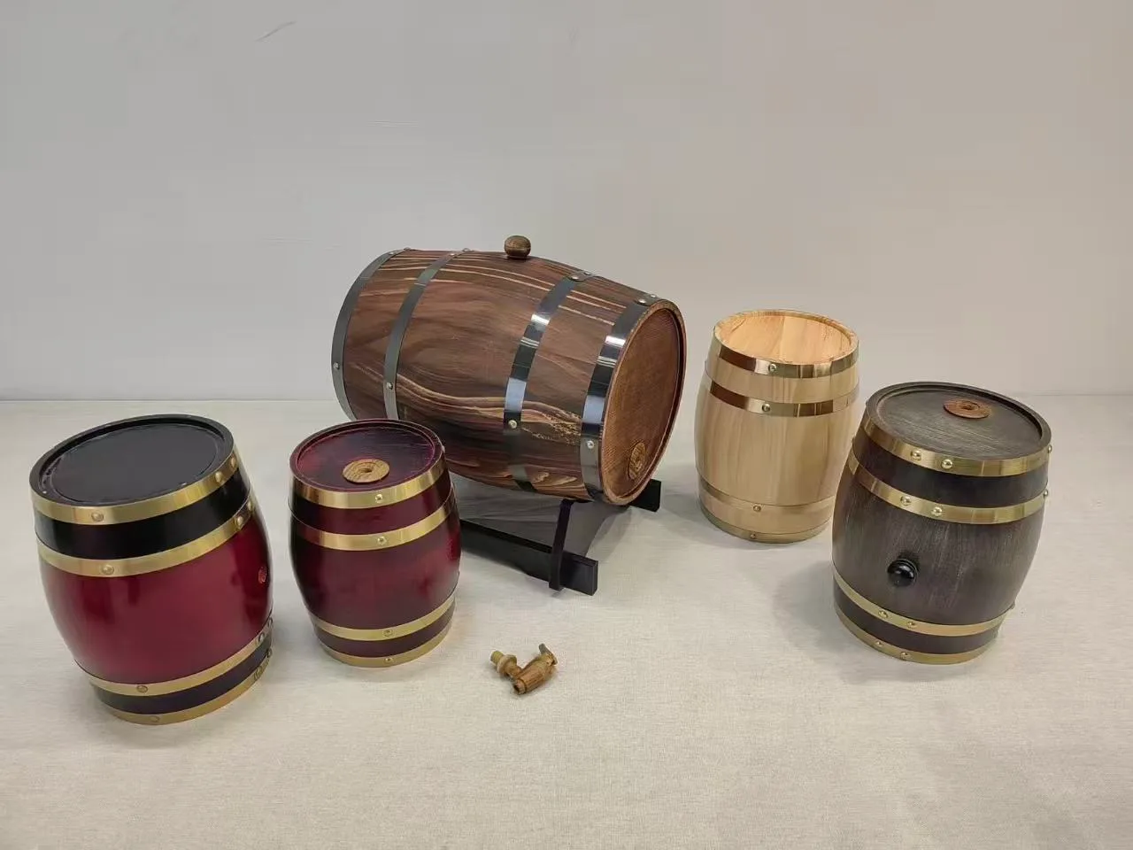 Wooden Wine Barrel 03